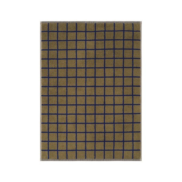 Zaļš/zils kokvilnas dvielis 50x70 cm Grid – Jotex-image-2