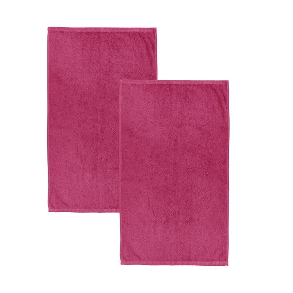 Tumši rozā ātri žūstoši/frotē kokvilnas dvieļi (2 gab.) 90x140 cm Quick Dry – Catherine Lansfield