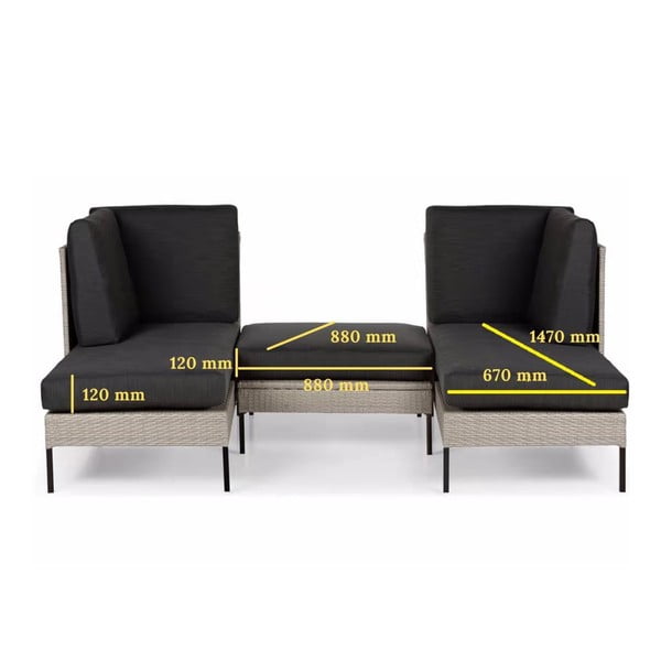 Bēšs dārza dīvāns Bonami Selection Orkanger-image-4