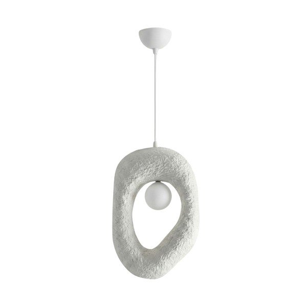 Balta metāla piekaramā lampa Lore – Opviq lights