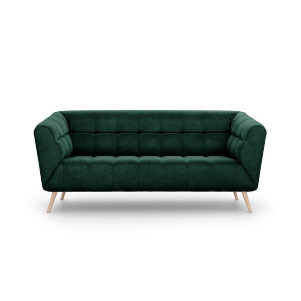 Tumši zaļš samta dīvāns Interieurs 86 Étoile, 170 cm