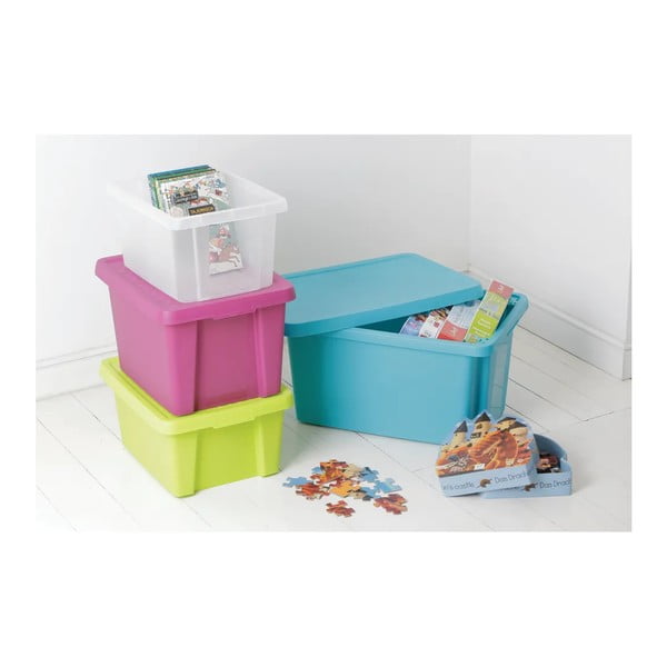 Zila uzglabāšanas kaste ar vāku Curver Essentials, 45 l-image-1