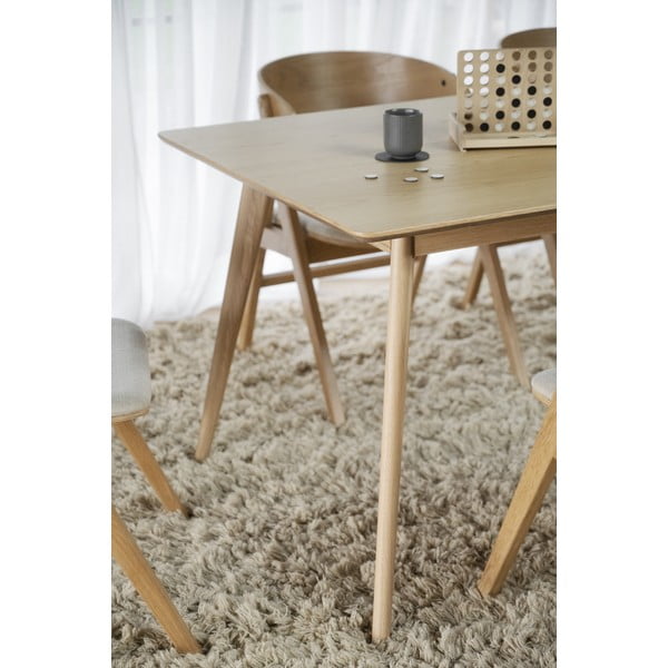 Izvelkams ēdamgalds ar oškoka imitācijas virsmu 190x90 cm Yumi – Rowico-image-1