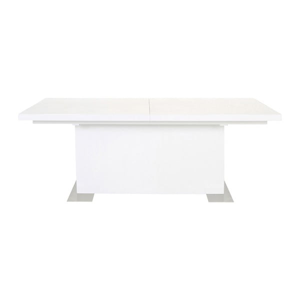 Izvelkamais pusdienu galds Balts Actona Brick, garums 180 - 230 cm