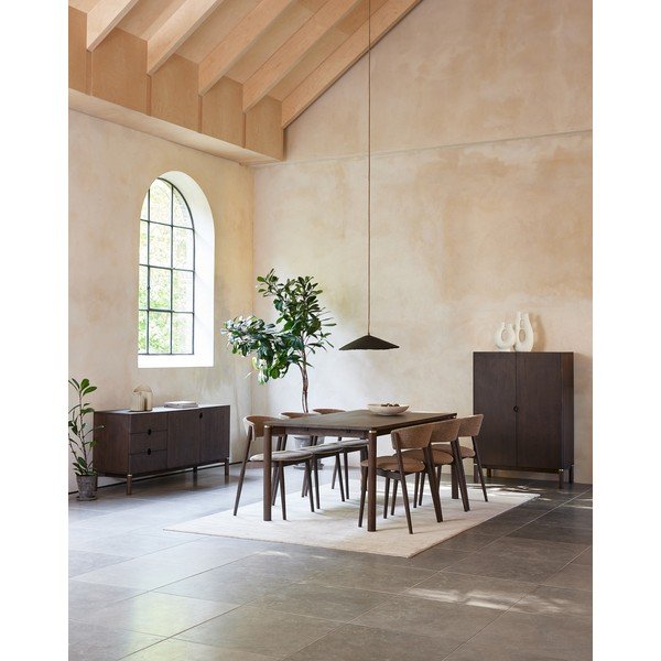 Bēši/tumši brūni metāla pusdienu krēsli (2 gab.) Revere – Unique Furniture-image-4