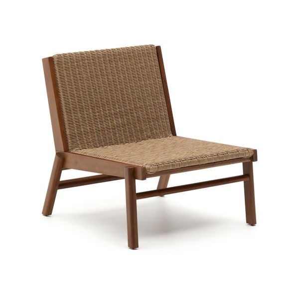 Dabīga toņa masīvkoka dārza atpūtas krēsls Itani – Kave Home