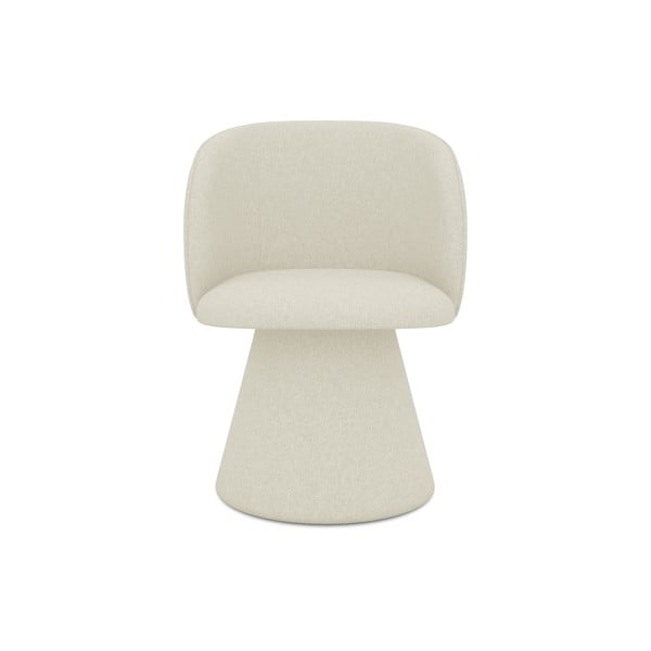 Krēmkrāsas polsterēts ēdamistabas krēsls Maia – Makamii-image-1