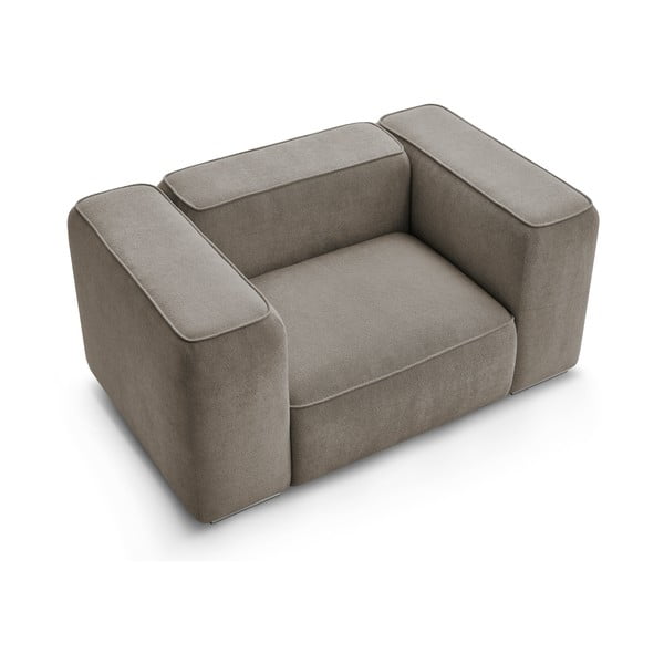 Pelēks/bēšs atpūtas krēsls Zephyr – Bobochic Paris-image-4