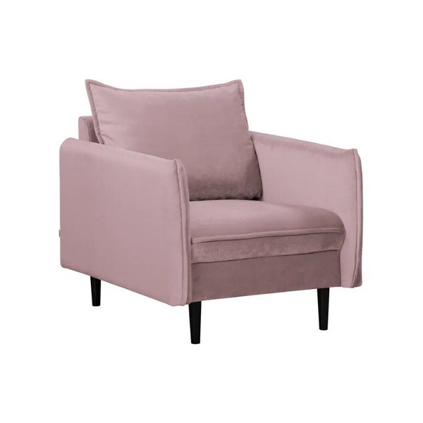 Gaiši violets samta atpūtas krēsls Juli – Ropez
