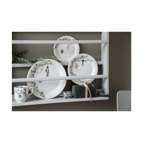Balts porcelāna šķīvis ar Ziemassvētku motīvu ø 22 cm Hammershøi Christmas – Kähler Design-image-4