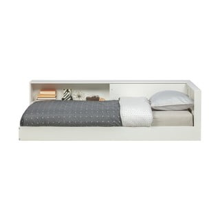Balta vienvietīga gulta no priedes WOOOD Connect, 90 x 200 cm