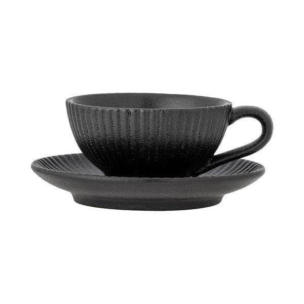 Melna kapučīno keramikas tasīte 200 ml Neri – Bloomingville