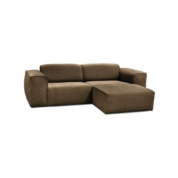 Gaiši brūns trīsvietīgs dīvāns ar pufu Cosmopolitan Design Phoenix-image-1