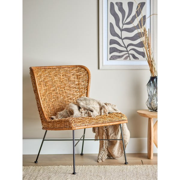 Dabīga toņa austs atpūtas krēsls Somme – Bloomingville-image-1