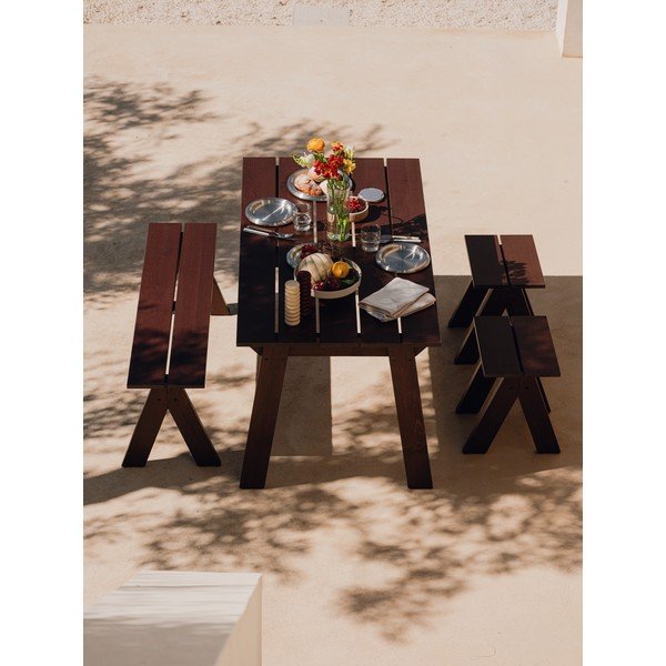 Priedes masīvkoka dārza ēdamgalds 77x140 cm Navo – noo.ma-image-2