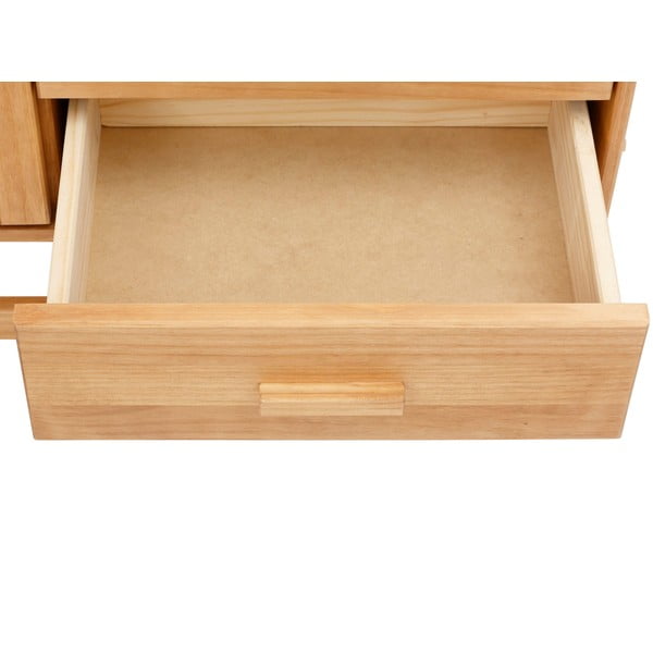 Kumode no priedes koka ar rotangpalmas durvīm Støraa Jolene, platums 90 cm-image-4