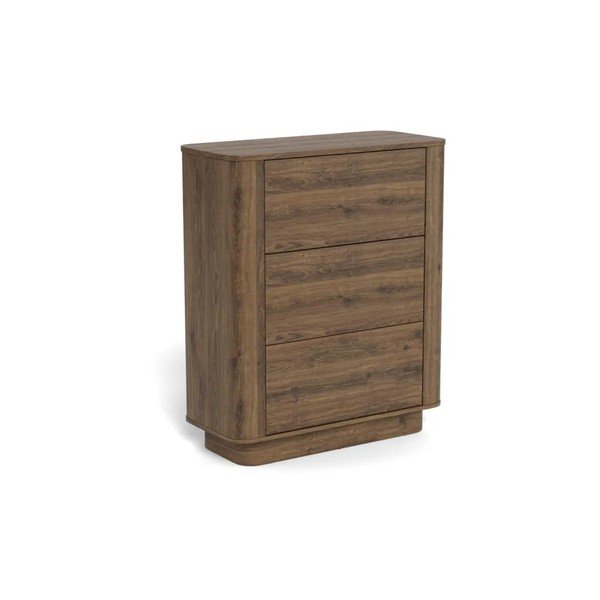 Tumša dabīga toņa kumode ar ozolkoka imitāciju 90x107x40 cm Atmore – Actona