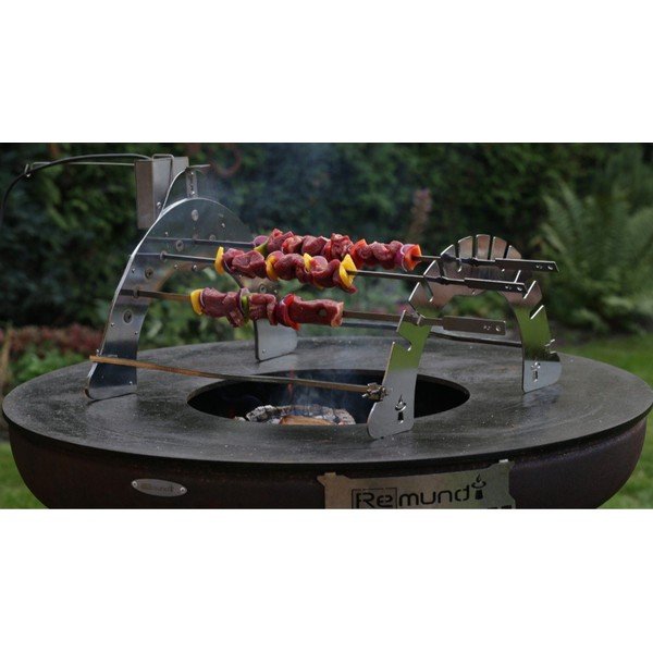 Hromēta tērauda grila statīvs Rotisserie Set – Remundi-image-4