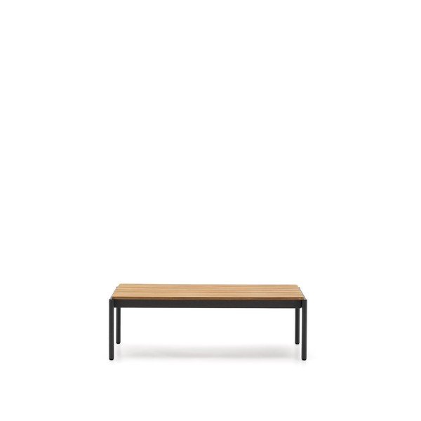 Tīkkoka masīvkoka dārza kafijas galdiņš 63x149 cm Sorells – Kave Home-image-4