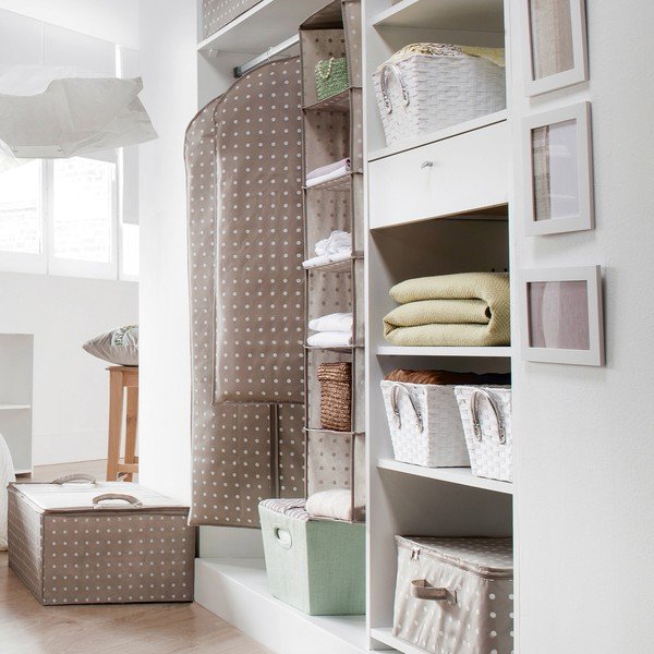 Bēša uzglabāšanas kaste Compactor Dots, 50 x 70 cm-image-3