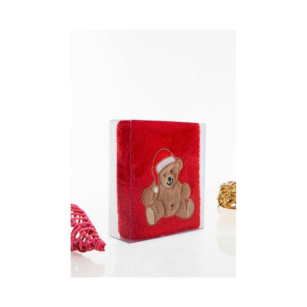Dvieļu komplekts Christmas Teddy Red, 30 x 50 cm-image-2