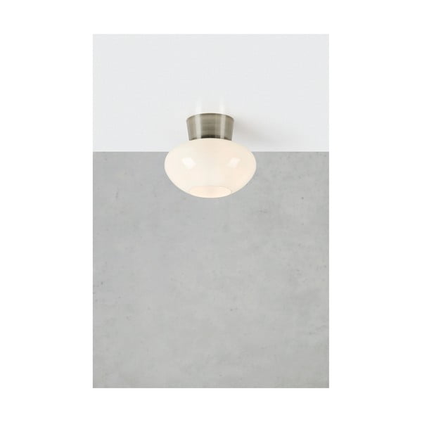 Balta/sudraba krāsas griestu lampa ar stikla abažūru Malaga – Markslöjd-image-1