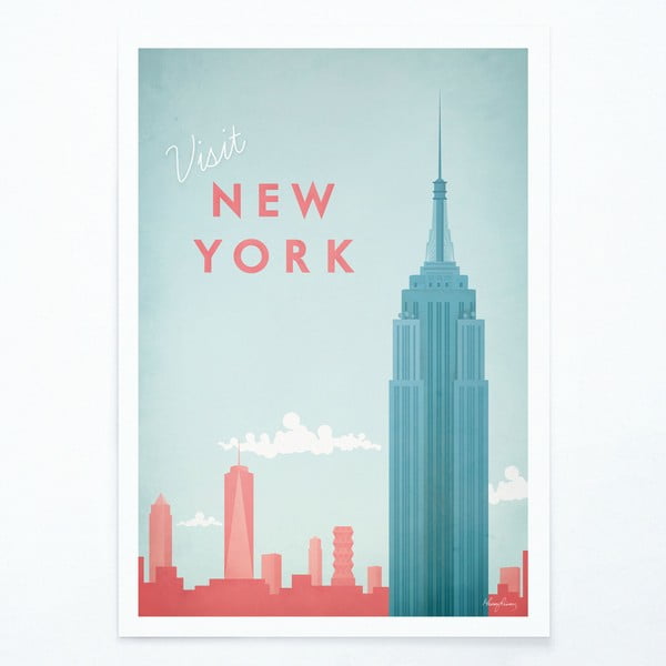 Plakāts Travelposter New York, 30 x 40 cm