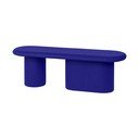 Zils vilnas polsterēts sols Rull – noo.ma