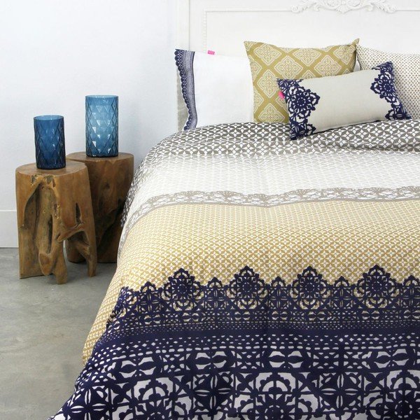 Segas pārvalks no tīras kokvilnas, Happy Friday Izšūšana, 220 x 220 cm-image-2