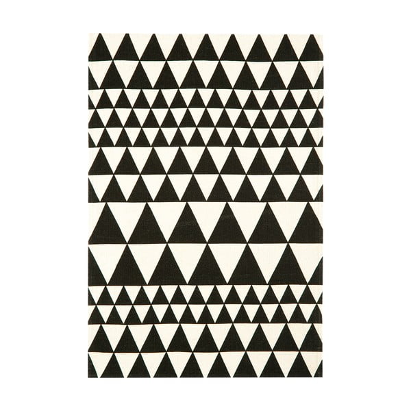 Melns un balts paklājs Āzijas paklāji Trīsstūri, 160 x 230 cm