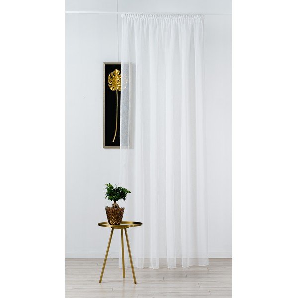 Balts dienas aizkars 140x245 cm Perseide – Mendola Fabrics-image-1
