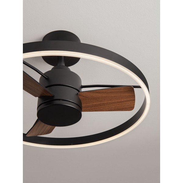 Matēti melna metāla LED griestu lampa ar regulējamu spilgtumu Lunair – Nova Luce-image-1