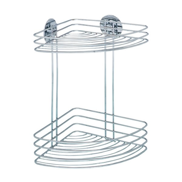 Pašturošs divlīmeņu stūra plaukts Wenko Static-Loc, 20 x 26,5 cm-image-1