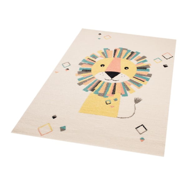 Bēšs un krēmkrāsas bērnu brūnais paklājs Zala Living Lion, 120 x 170 cm-image-1