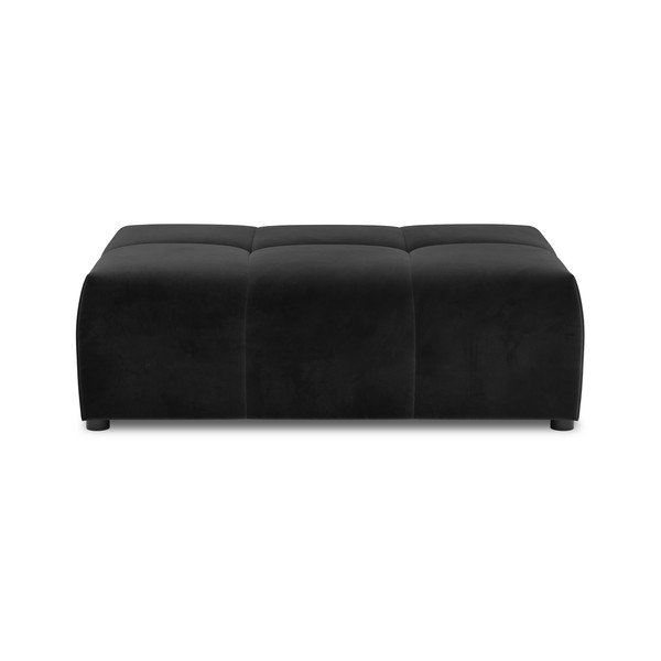 Melns samta dīvāna modulis Rome Velvet – Cosmopolitan Design -image-2