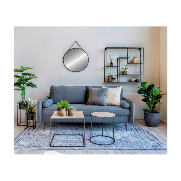 2 melnu metāla puķu podu komplekts House Nordic Marla-image-3