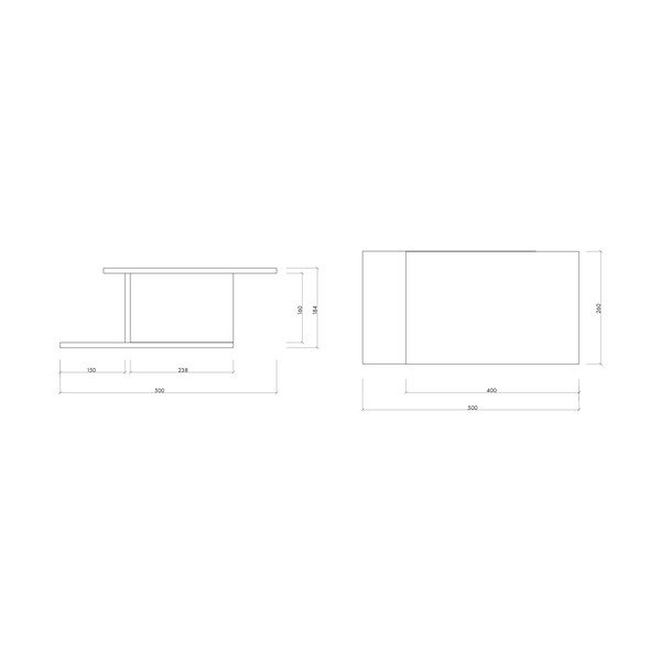 Dabīga toņa piekarināms/ar plauktiem naktsskapītis ar ozolkoka imitāciju Tann – noo.ma-image-2
