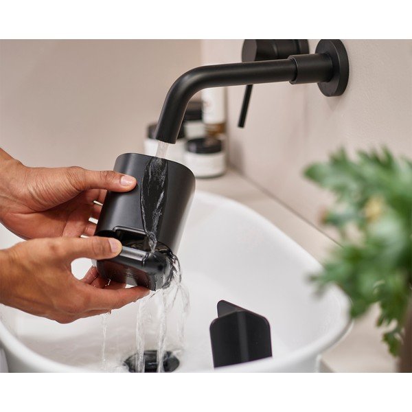 Melns plastmasas trauks zobu birstei EasyStore – Joseph Joseph-image-3