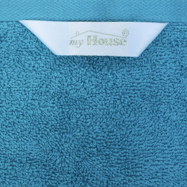 Zils kokvilnas dvielis 50x100 cm Darwin – My House-image-3