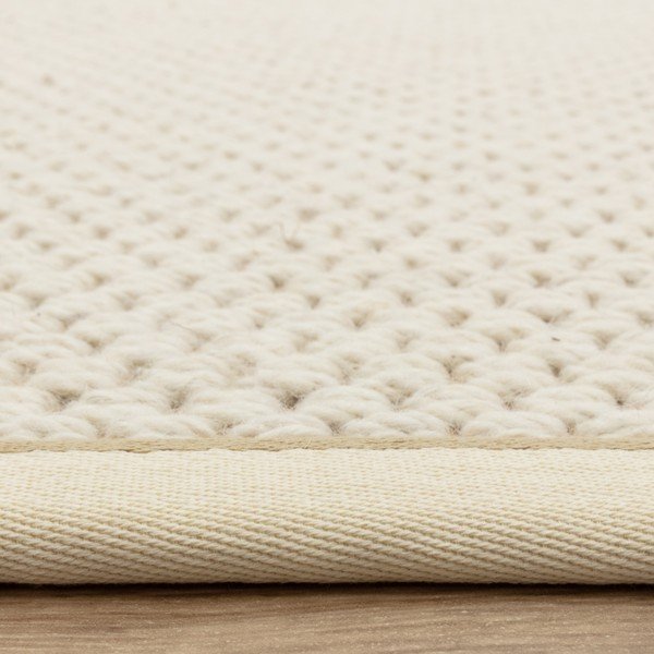 Krēmkrāsas divpusējs/ar rokām darināts paklājs no vilnas maisījuma 160x240 cm Korra Double Loop – Asiatic Carpets-image-4