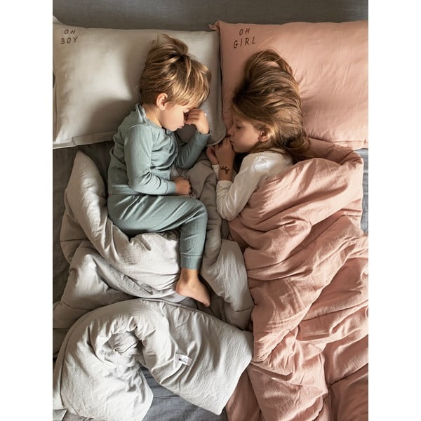 Gaiši pelēka kokvilnas bērnu sega 80x100 cm – Malomi Kids-image-1