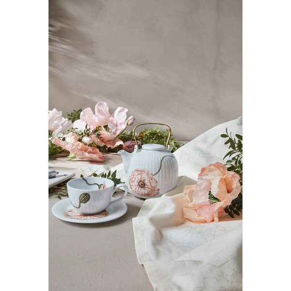 Balta porcelāna tasīte 380 ml Hammershøi Poppy – Kähler Design-image-3