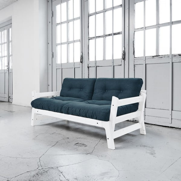 Dīvāns gulta Karup Step White/Deep Blue