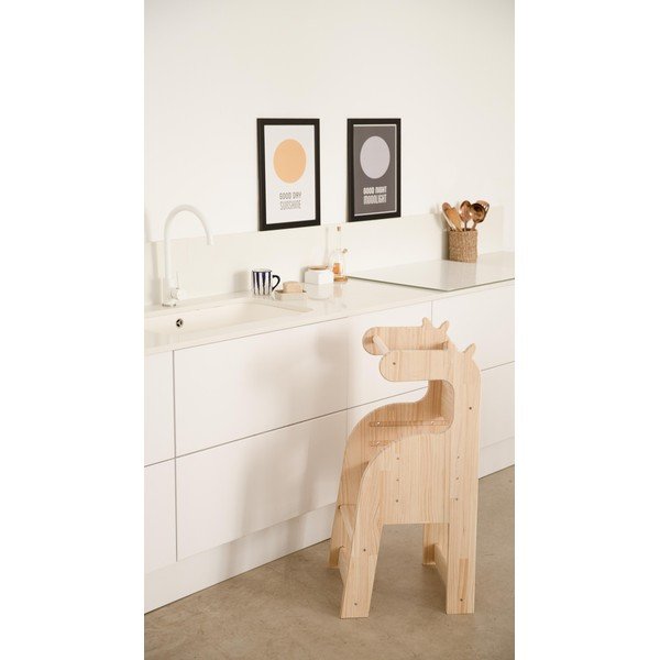 Bērnu krēsls no priedes masīvkoka Little Nice Things Giraffe-image-1