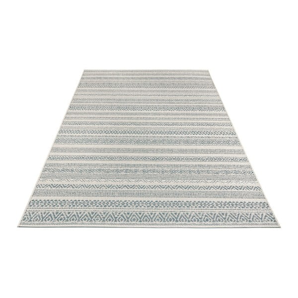 Gaiši krēmkrāsas un zils āra paklājs Elle Decoration Bloom Torcy, 200 x 290 cm-image-2