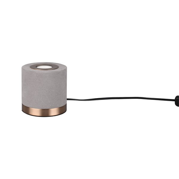 Pelēka samta galda lampa (augstums 11 cm) Judy – Trio-image-3