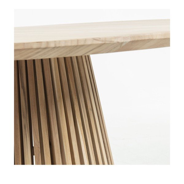 Ēdamgalds no tīkkoka Kave Home Irune, ø 120 cm-image-2