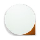 Terakotas oranžs metāla vannas istabas skapis ar spoguli 55x55 cm Sonnet – Spinder Design
