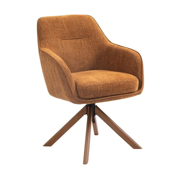 Oranži polsterēti ēdamistabas krēsli (2 gab.) Avola – Unique Furniture