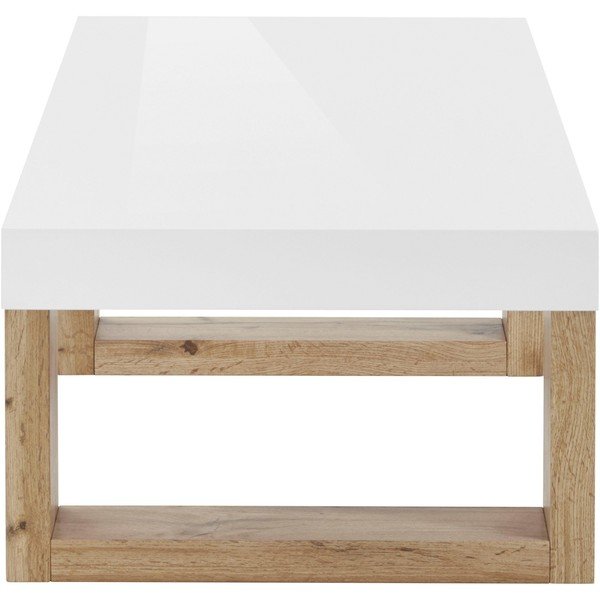 Balts žurnālgaldiņš 60x120 cm Solid – Støraa-image-2